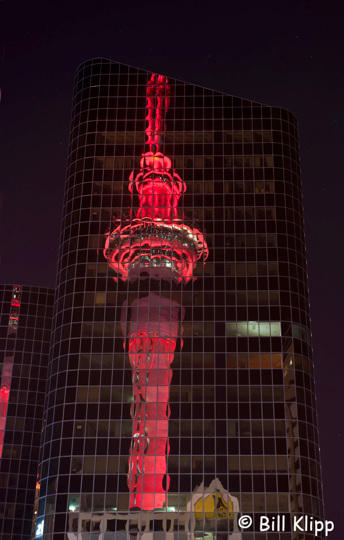 Auckland Sky Tower  with Memorial Lights  2