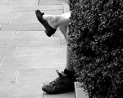 Feet first
