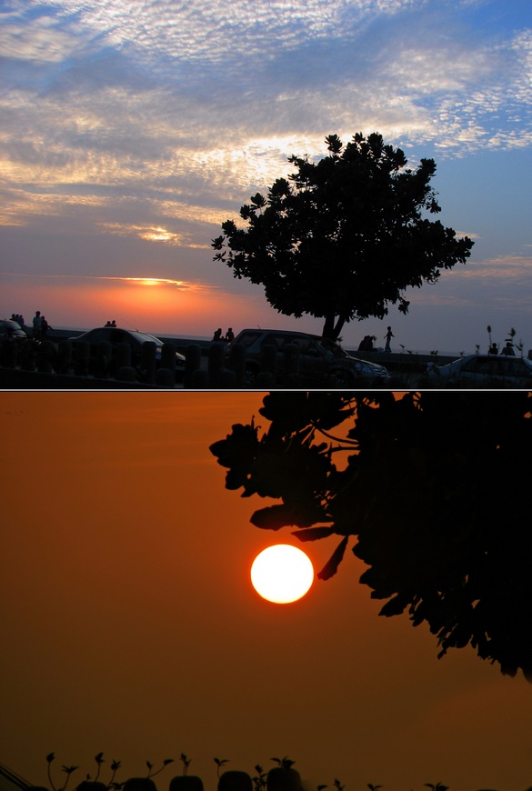 Sunset on Marine Drive
