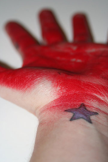 red handed