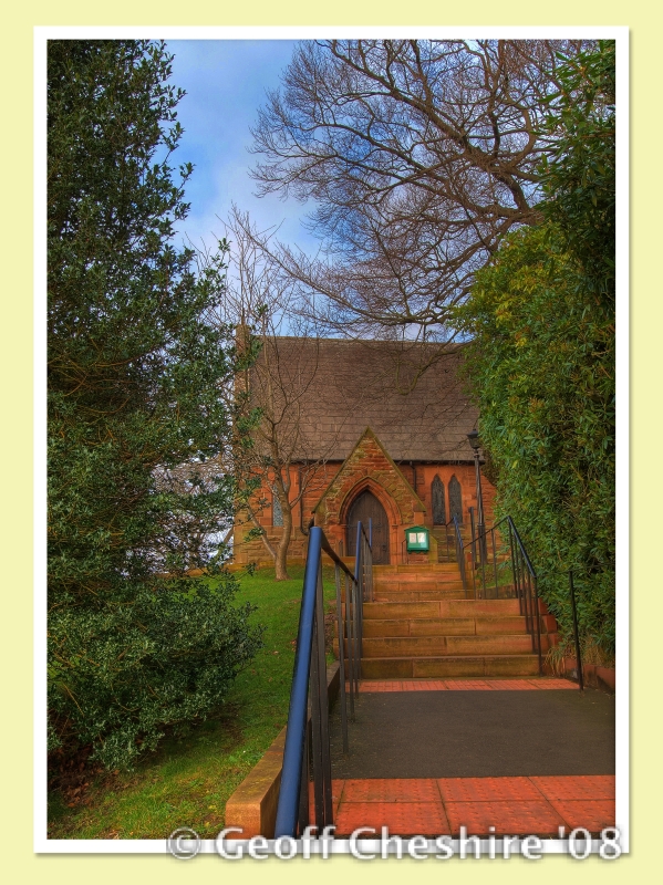 Scotby Church (the approach) 3 (HDR)