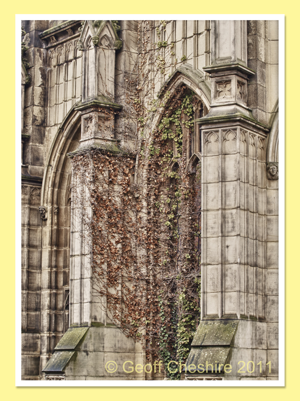 Liverpool Bombed Out Church (Detail) - HDR