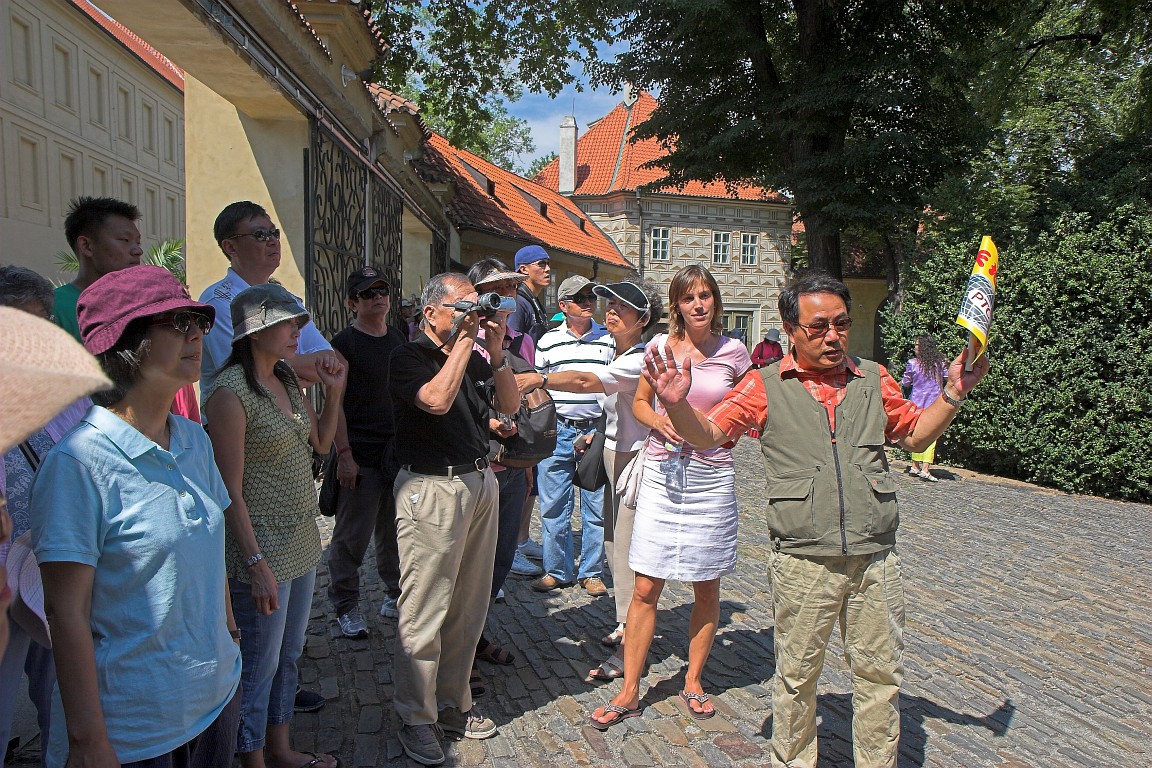 Outside the Prague Castle
