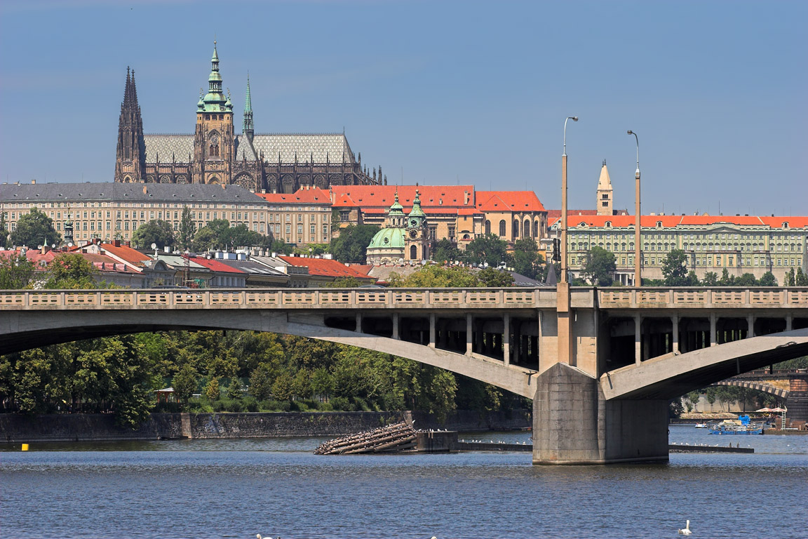 Prague Castle over Vltava River