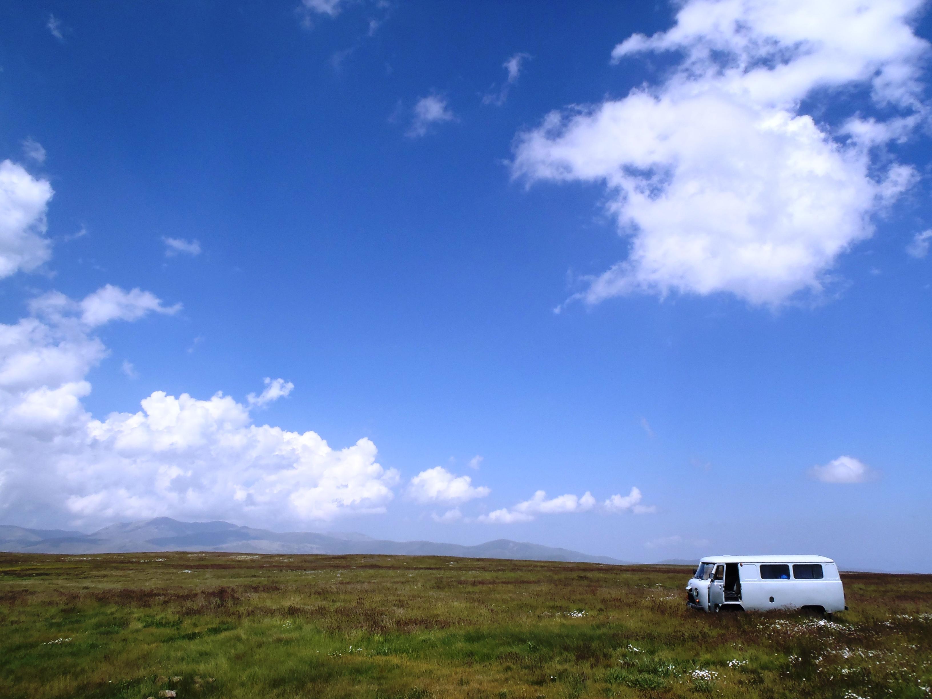 Van on the plateau