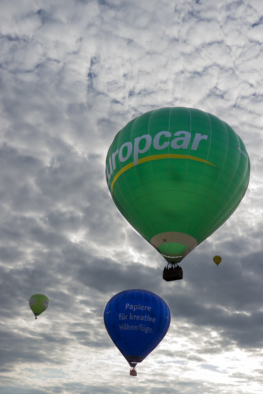 In the air
