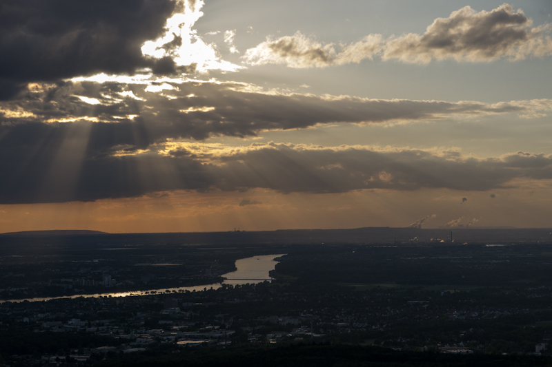 Sundown at the River Rhein