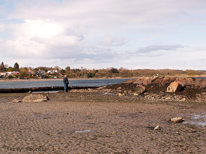 Dave on Victoria shoreline