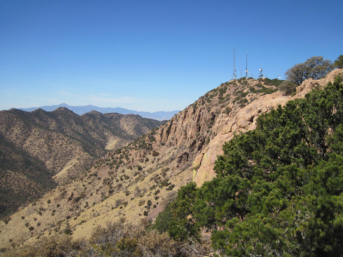 Mule Mountains - looking north from atop Juniper Flats - view 1