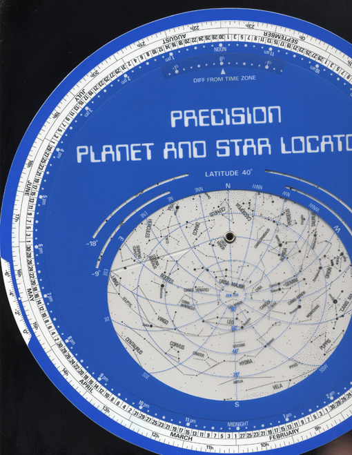 A CLOSE UP OF ANOTHER LOCATOR-THEY REALLY WORK  AFTER YOU LOCATE THE NORTH STAR
