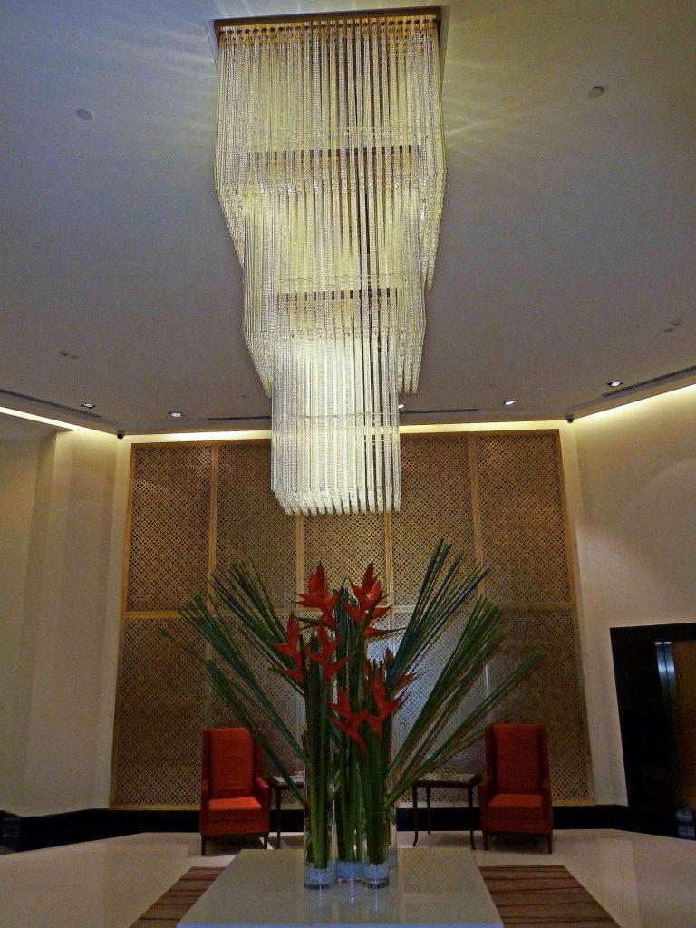 Lobby of the Oberoi Hotel in Bombay