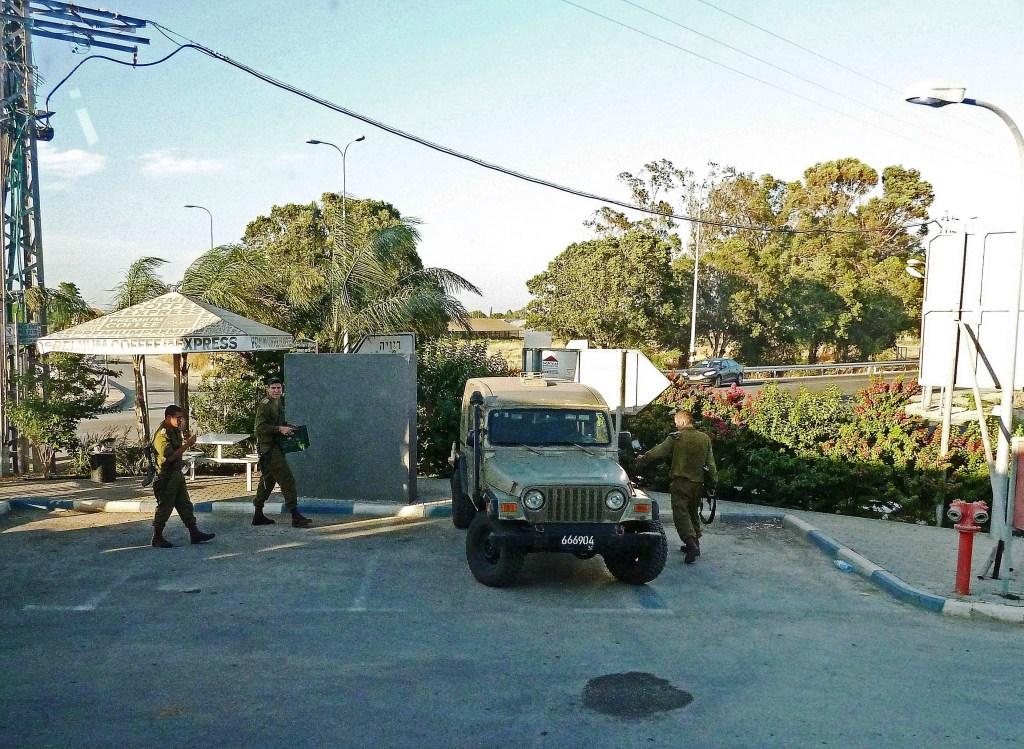 Israel Soldiers Taking a Lunch Break at a Convenience Store