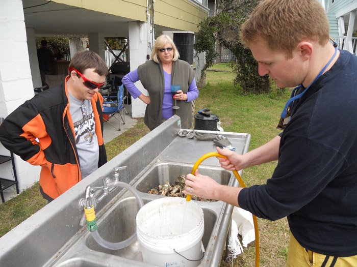 Kyle supervises.