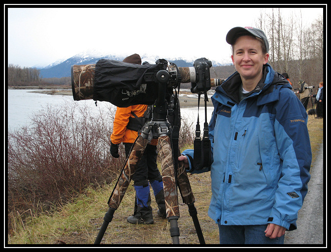 First day of shooting at Chilkat River <div class=cr>©  Liz Stanley</div>
