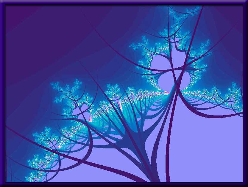 trees in blue