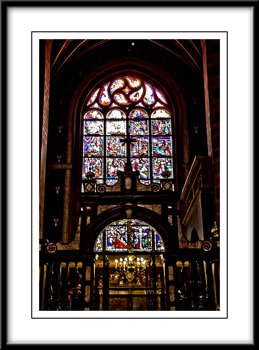 beautiful stained glass window...