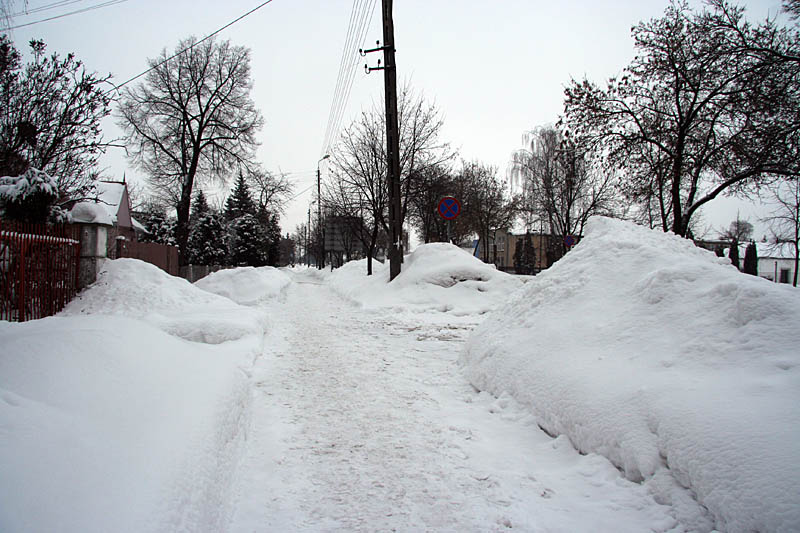 Footpath under snow