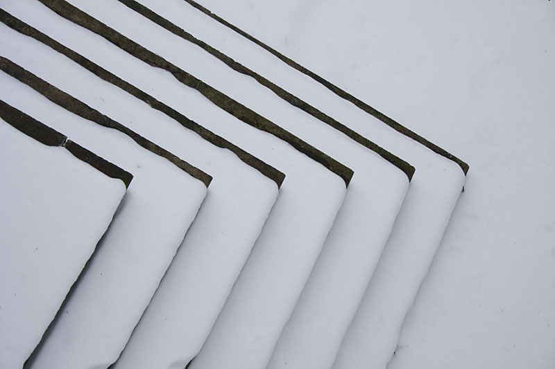 Snowy stairs