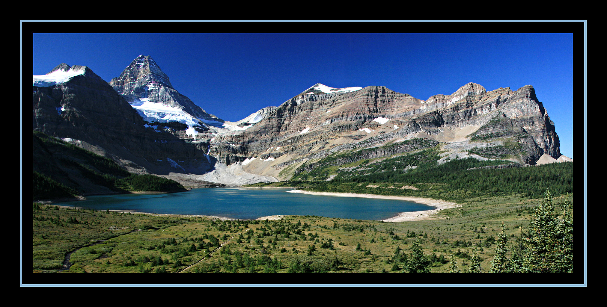 Assiniboine and Sunshine Peak Panorama