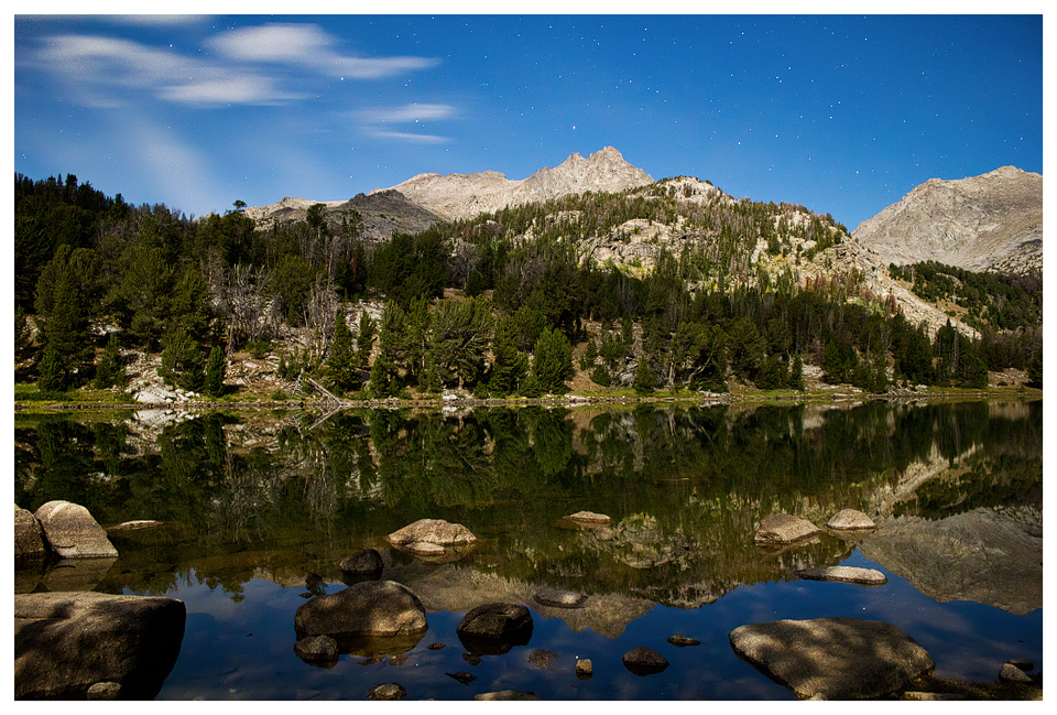 Moonlit War Bonnet Mountain