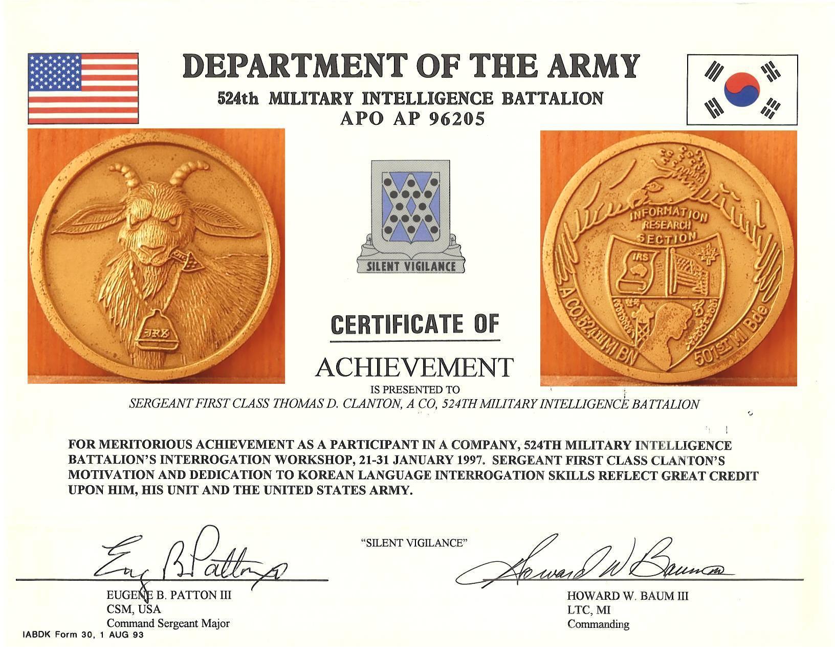 1997 Interrogation Workshop