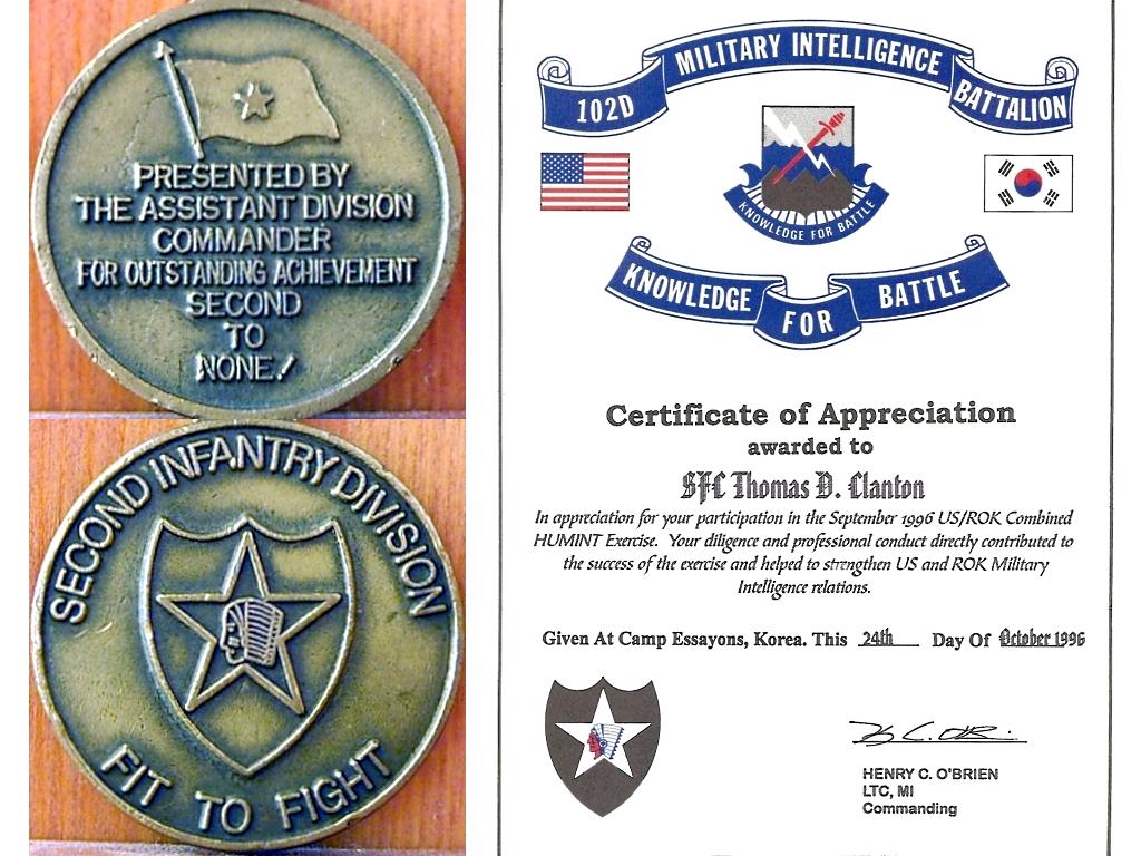 1996 2ID Combined HUMINT Exercise CHE