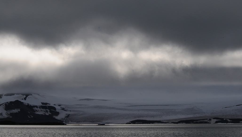 clouds and glaciers