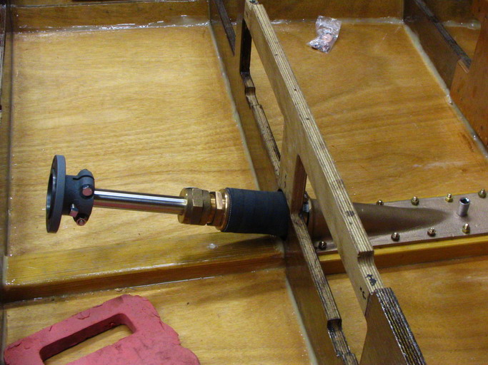 Log and propeller shaft test fitted.