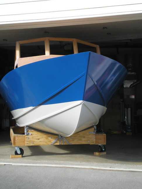 Shaw Blue on the topsides.