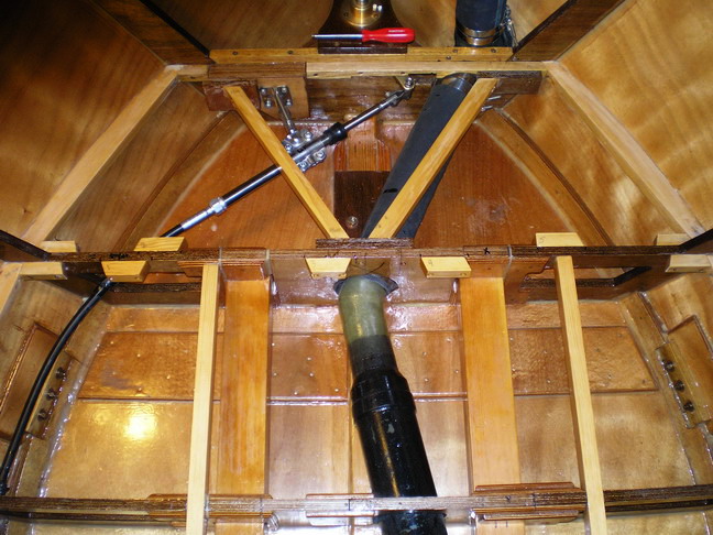 Rear support system installed.  Ready to slap in floorboards.