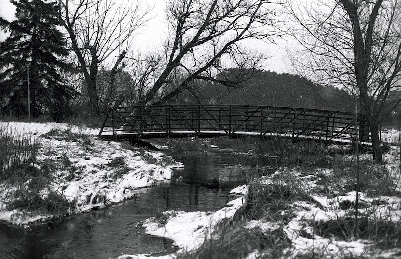 Bridge in the snow