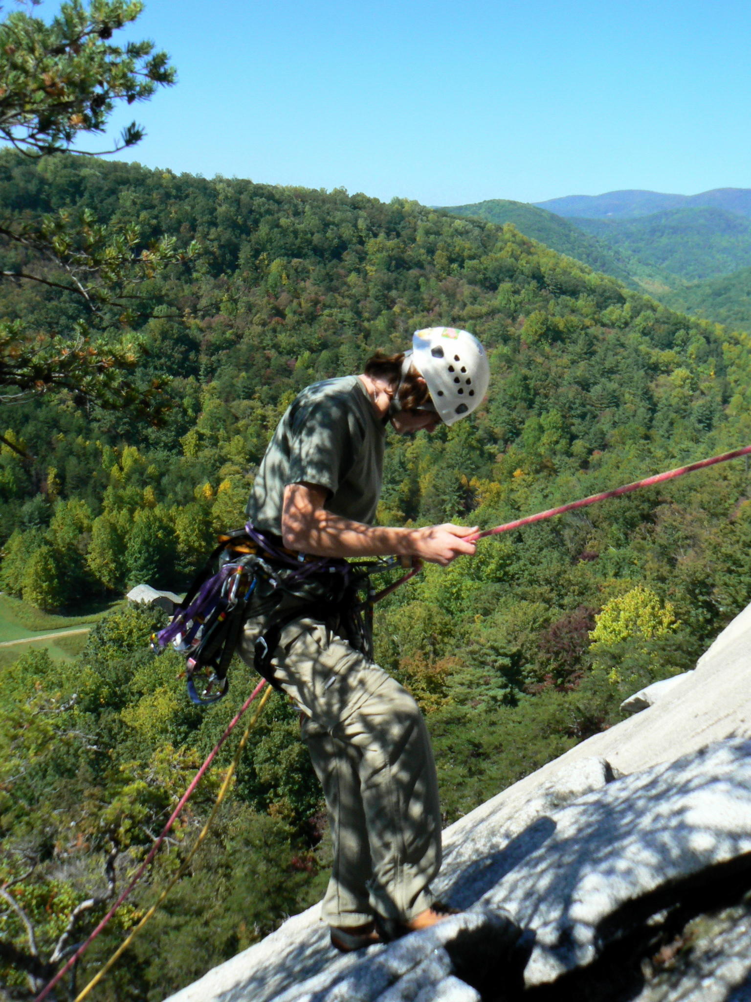 Ross rappelling