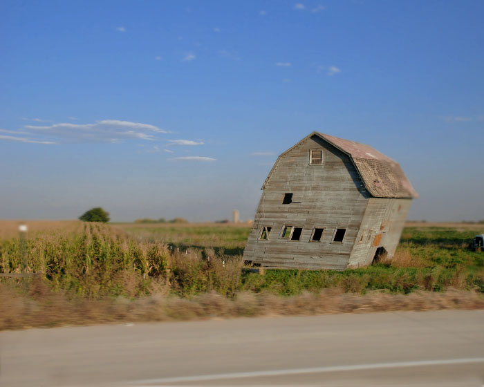 Leaning Barn