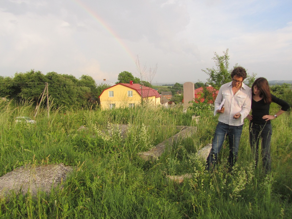 at the old Jewish cemetery, after a light rain