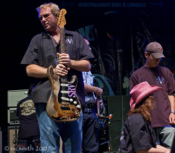 Ric Choate with the SRV #1 Replica Guitar