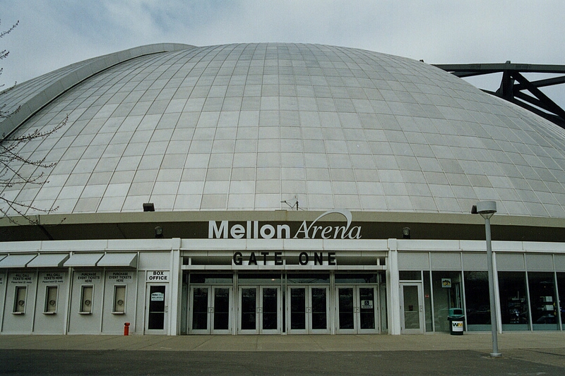 Mellon Arena (aka The Igloo), home of the Pittsburgh Penguins
