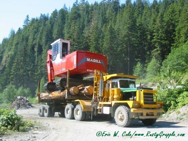 Madill 3800B Log Loader Being Delivered
