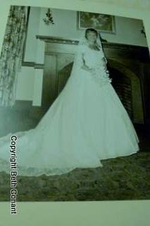 We look at old albums; this one of Joe and Pris's wedding.
