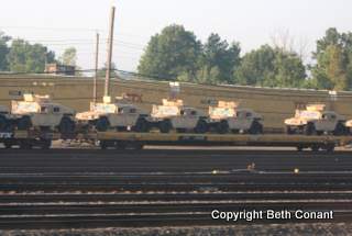 But all along the way we are near train tracks...