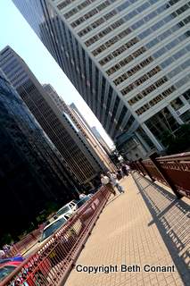 And the city bustles!