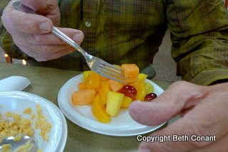 It's breakfast at the Best Western...