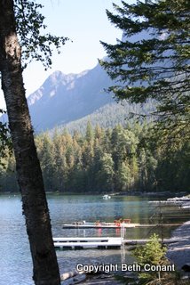 Looking up the lake.