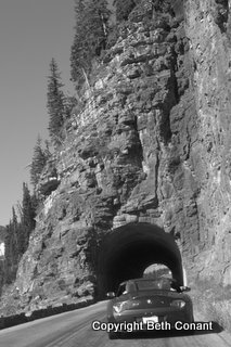 Tunnel heading back to Logan Pass.