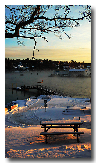 December 5: Surgery day--view from hospital window...