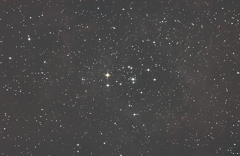 The registered and stacked image