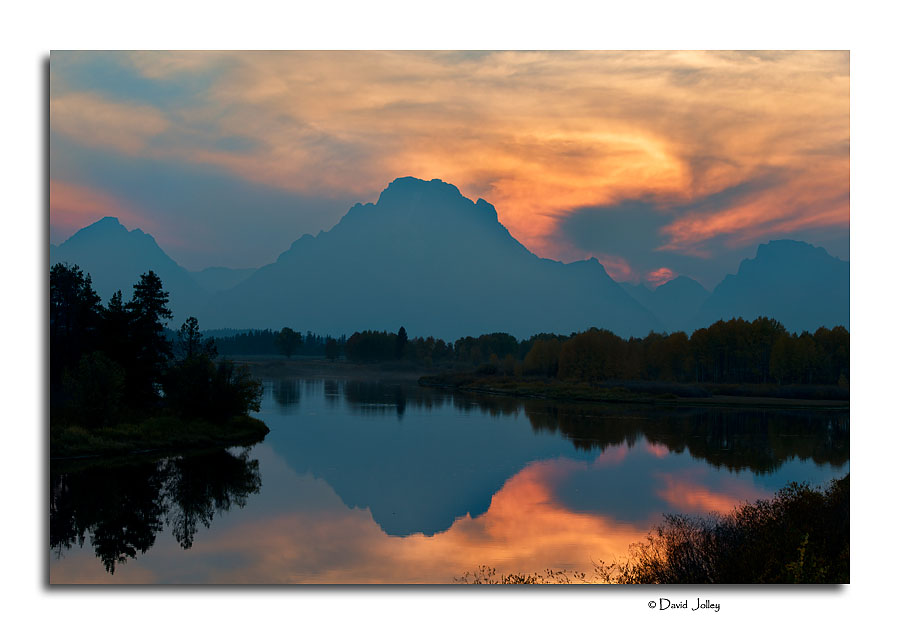 Sunset, Oxbow Bend