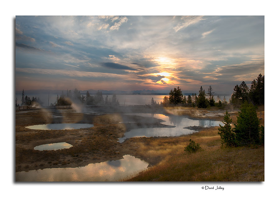 Sunrise, West Thumb Geyser Basin