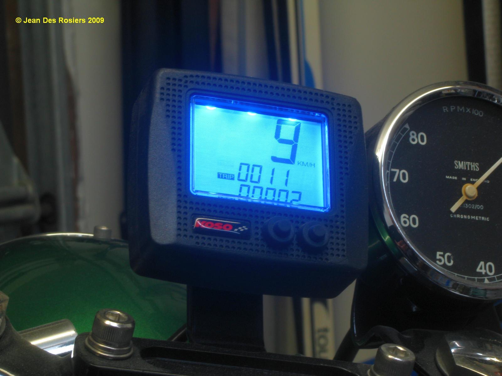 1178 Speedo with front wheel given a spin