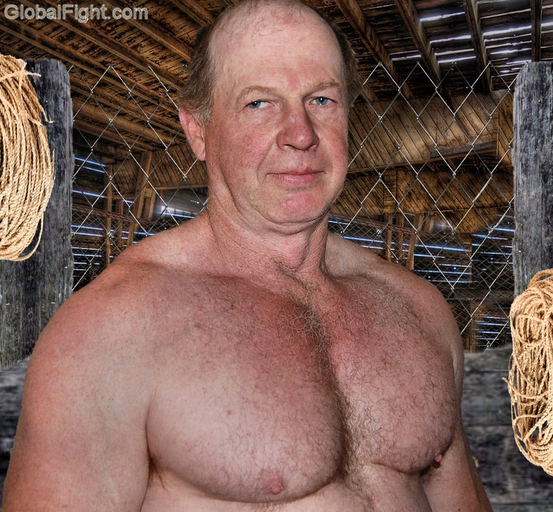 shirtless cowboy barn working mucking stalls dad.jpeg