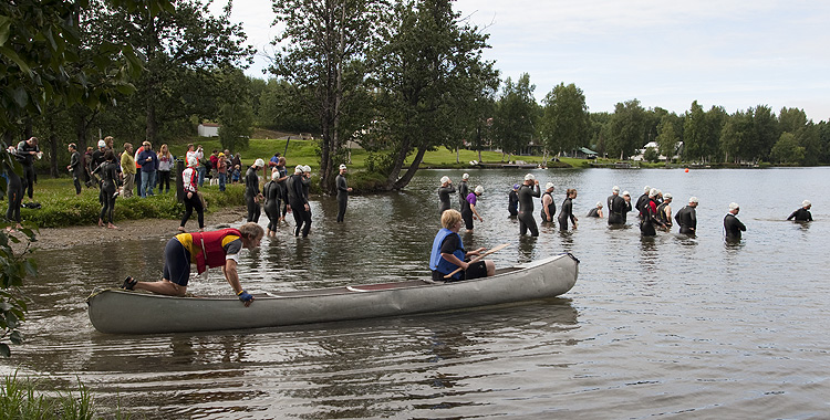 The life boat launches